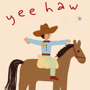 Yeehaw Cowboy Under the Stars – Nursery & Kids Wall Art