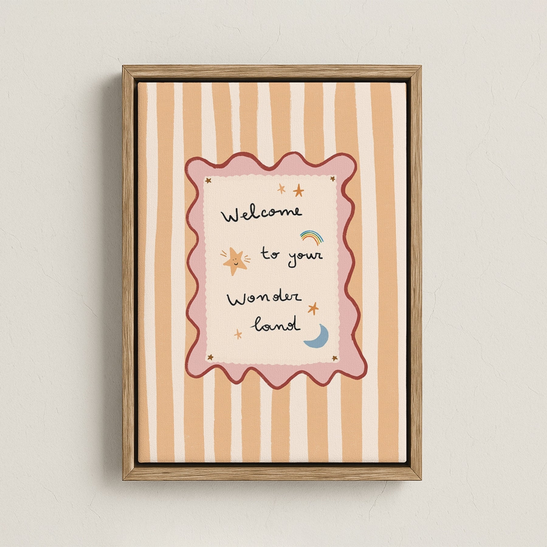 Welcome to Your Wonderland Nursery Canvas Print