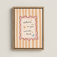 Welcome to Your Wonderland Nursery Canvas Print