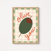 Olive You Kitchen Wall Art