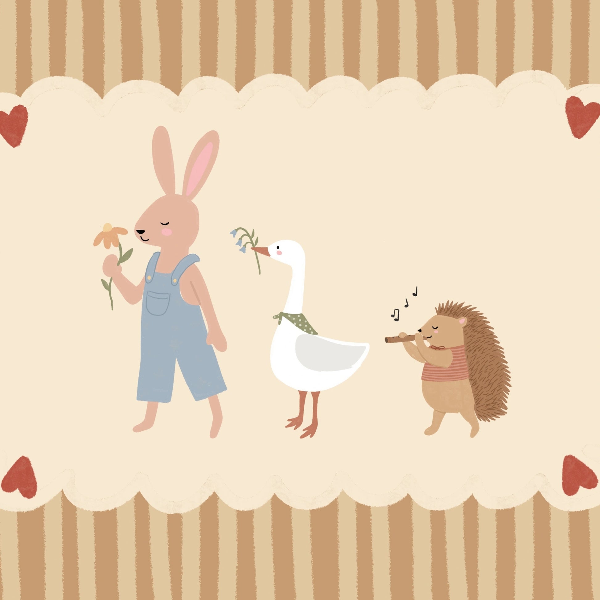 Animal Friends Nursery Wall Art