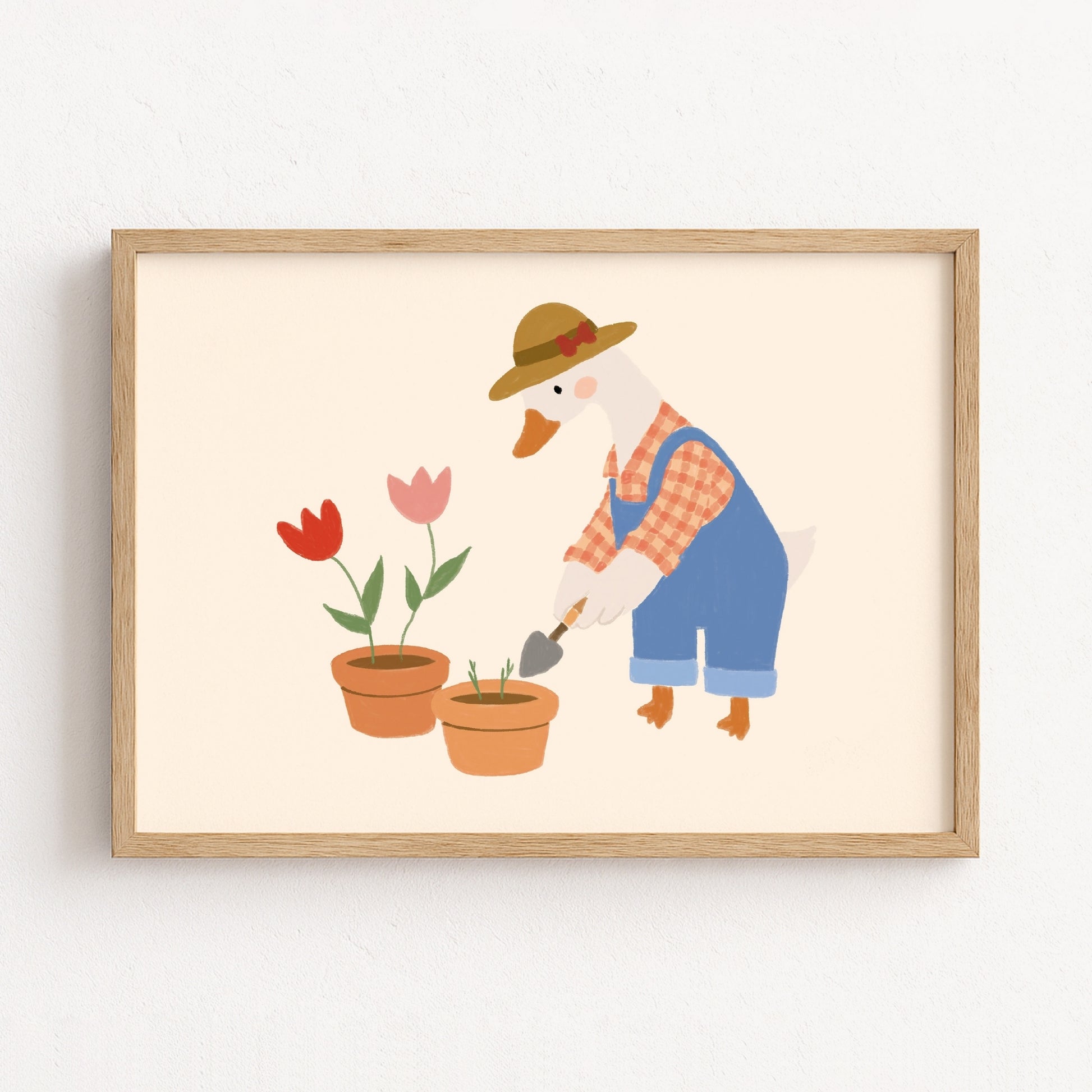 Stampa Oca giardiniera per cameretta