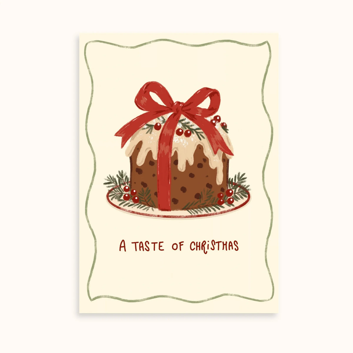 Bebidas navideñas y pudin vintage – Set de 3 pósters navideños