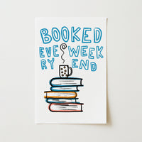Booked Wall Art – Funny Book Lover Print