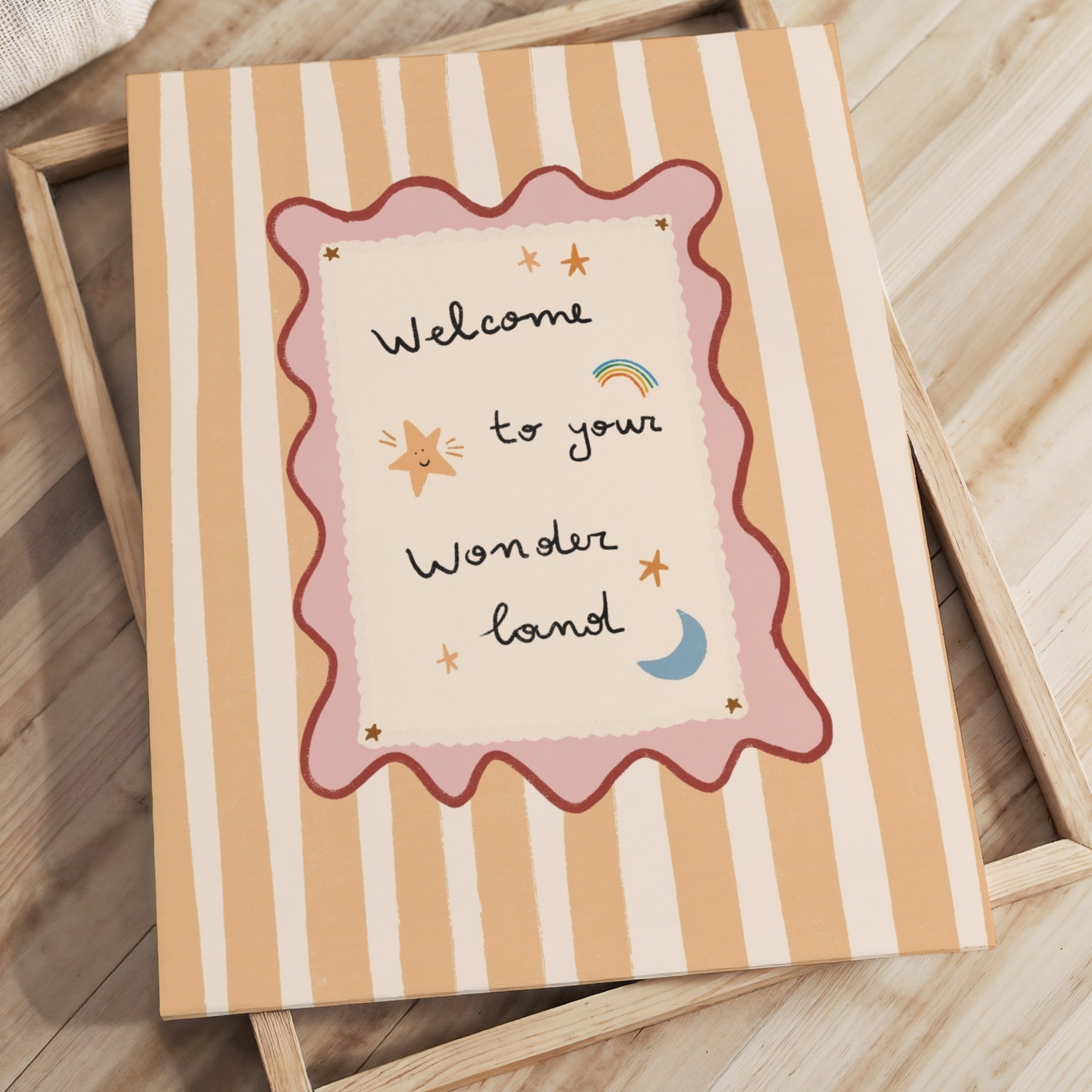 Welcome to Your Wonderland Nursery Canvas Print