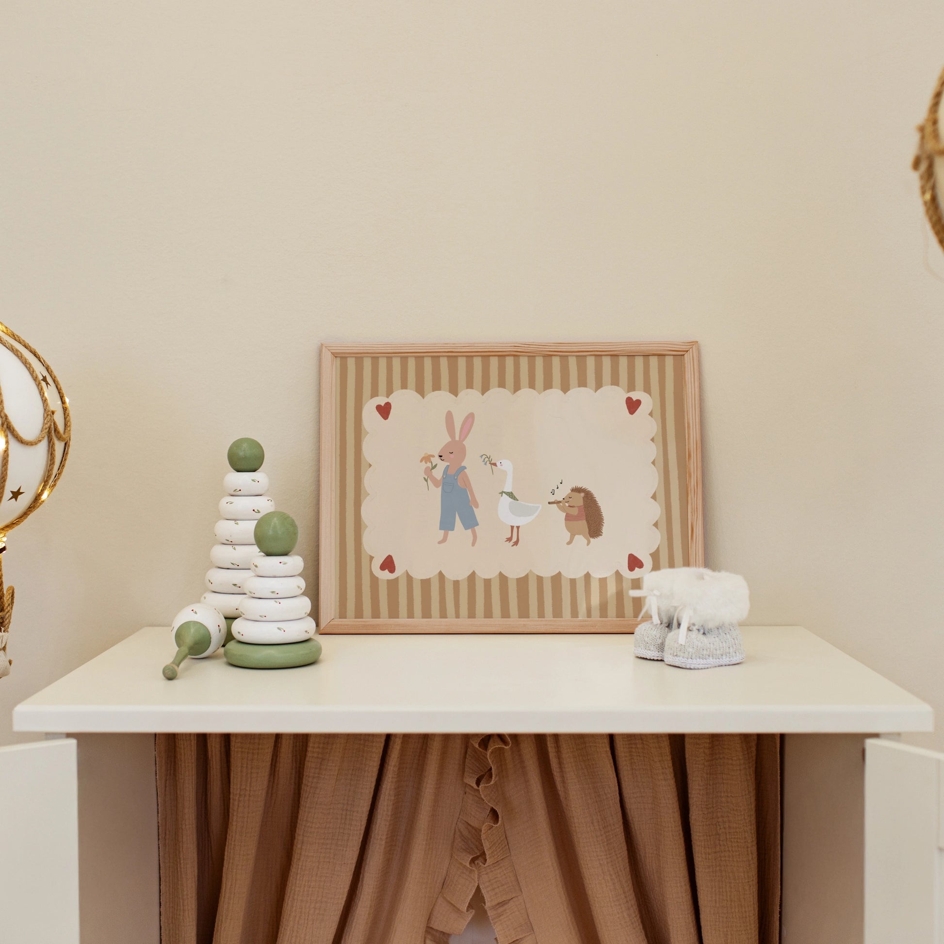 Animal Friends Nursery Wall Art