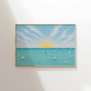 Coastal Sunset Sailboat – Coastal Wall Art