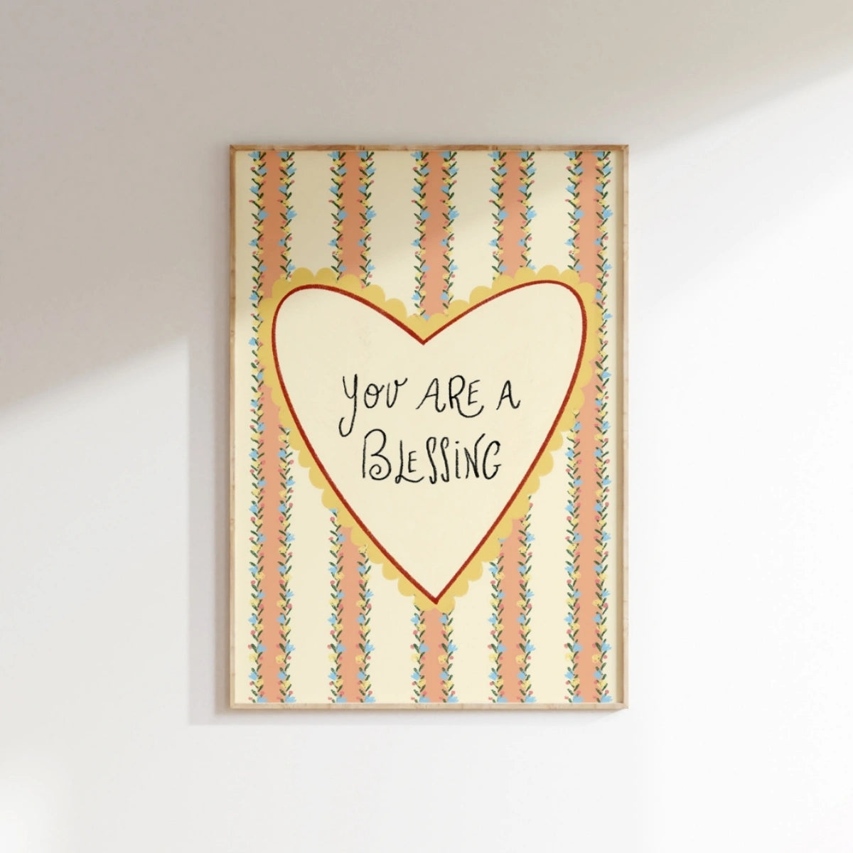 Sei una benedizione, Christian Nursery Decor