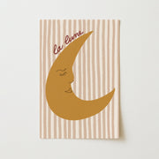 La Lune Beige Stripes – Nursery & kids wall art