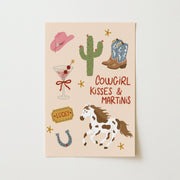 Cowgirl Kisses and Martinis – Kitchen Wall Art