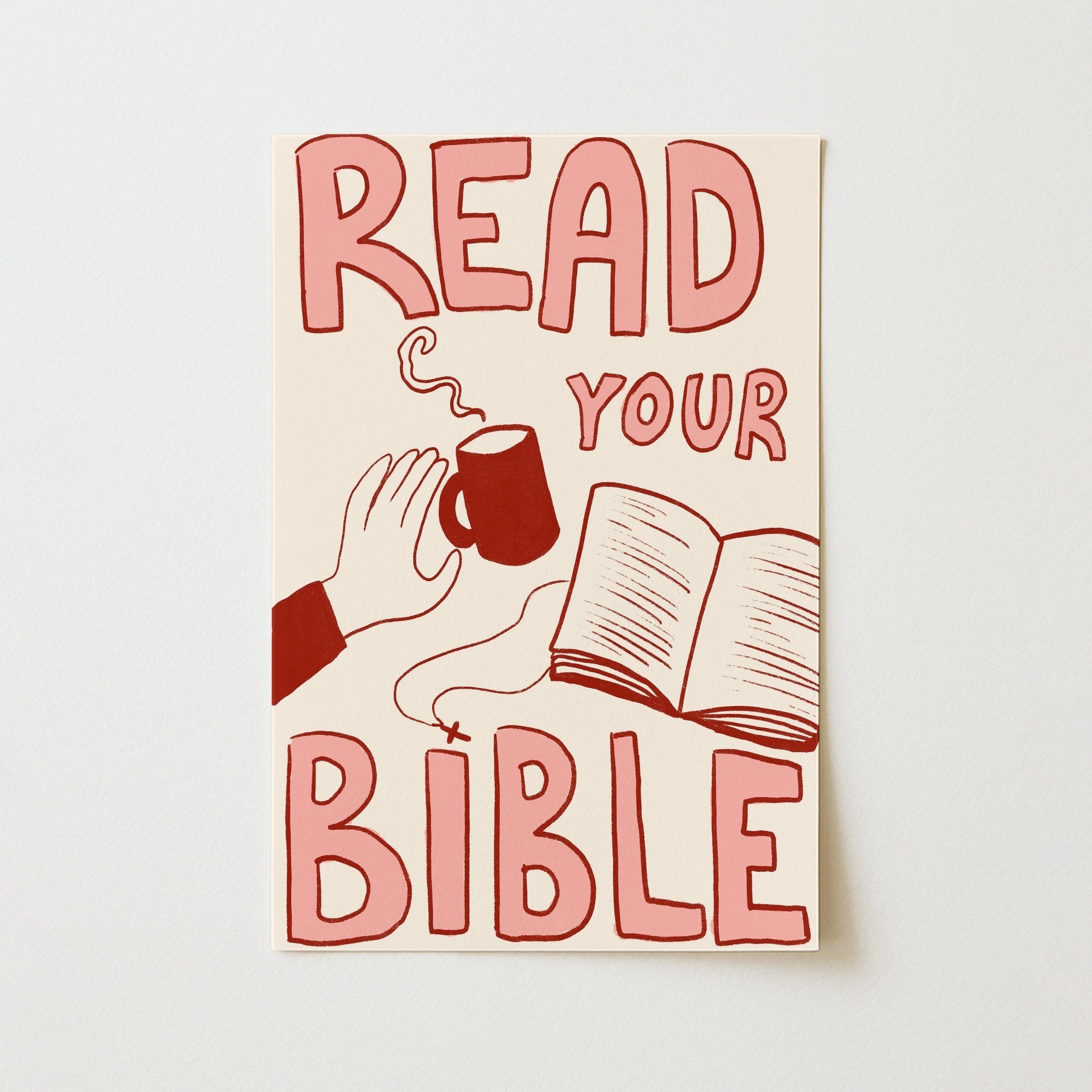 Affiche « Lisez votre Bible » – Décoration murale chrétienne