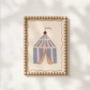 Pastel Circus Tent – Nursery & Kids Wall Art