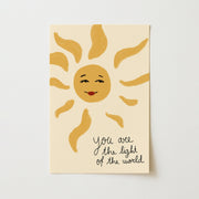 You are the Light of my World and Sun - Art mural pour chambre de bébé et enfants