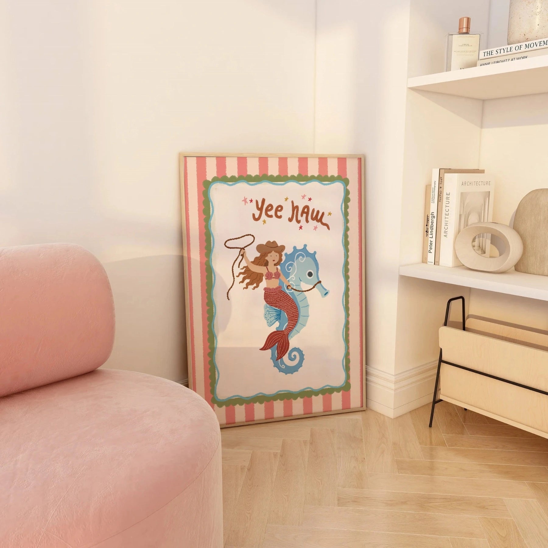 Cowgirl Mermaid Poster