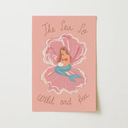 Girly Ocean Illustration – Coastal Wall Art