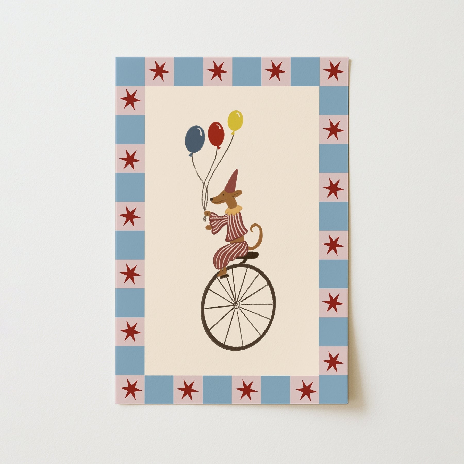 Circus Dog Nursery Print