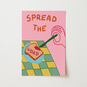 Spread the Word Pink and Green – Christian Wall Art