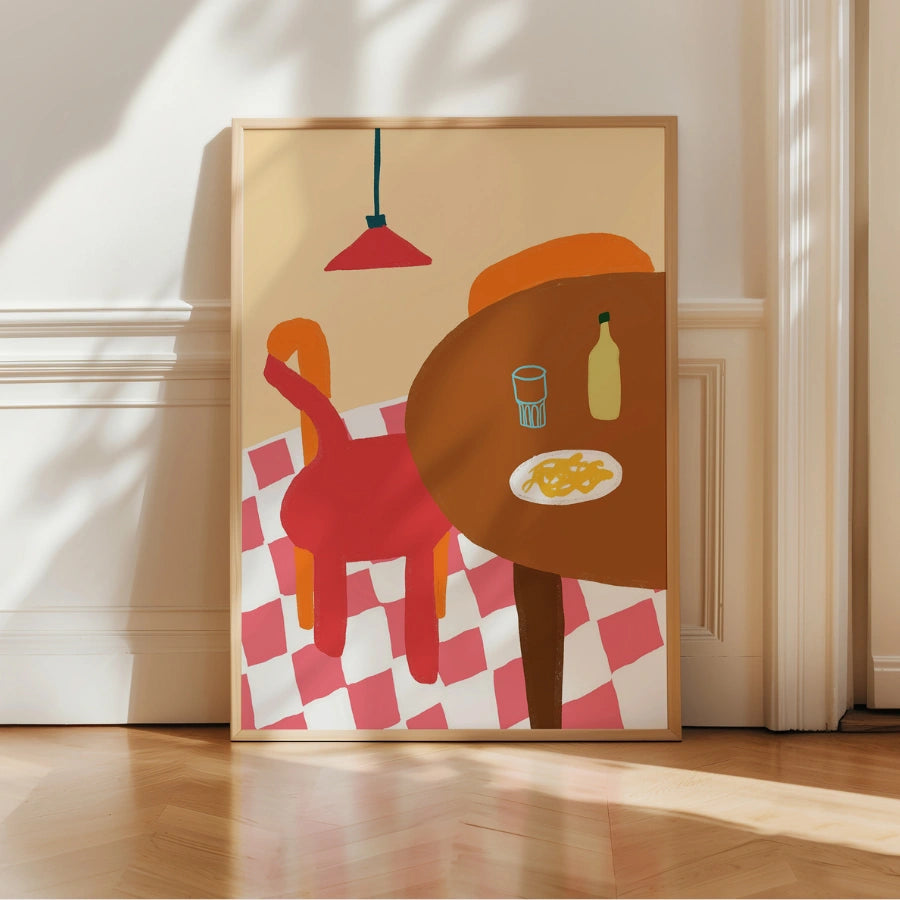 Italian Kitchen Boho Wall Art – Bohemian Aesthetic Print
