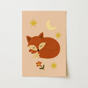 Sleeping Fox – Nursery & kids wall art