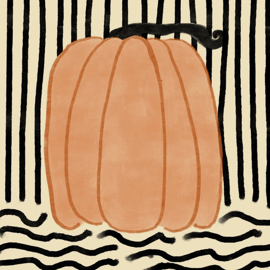 Modern Pumpkin Wall Art – Minimalist Fall Print