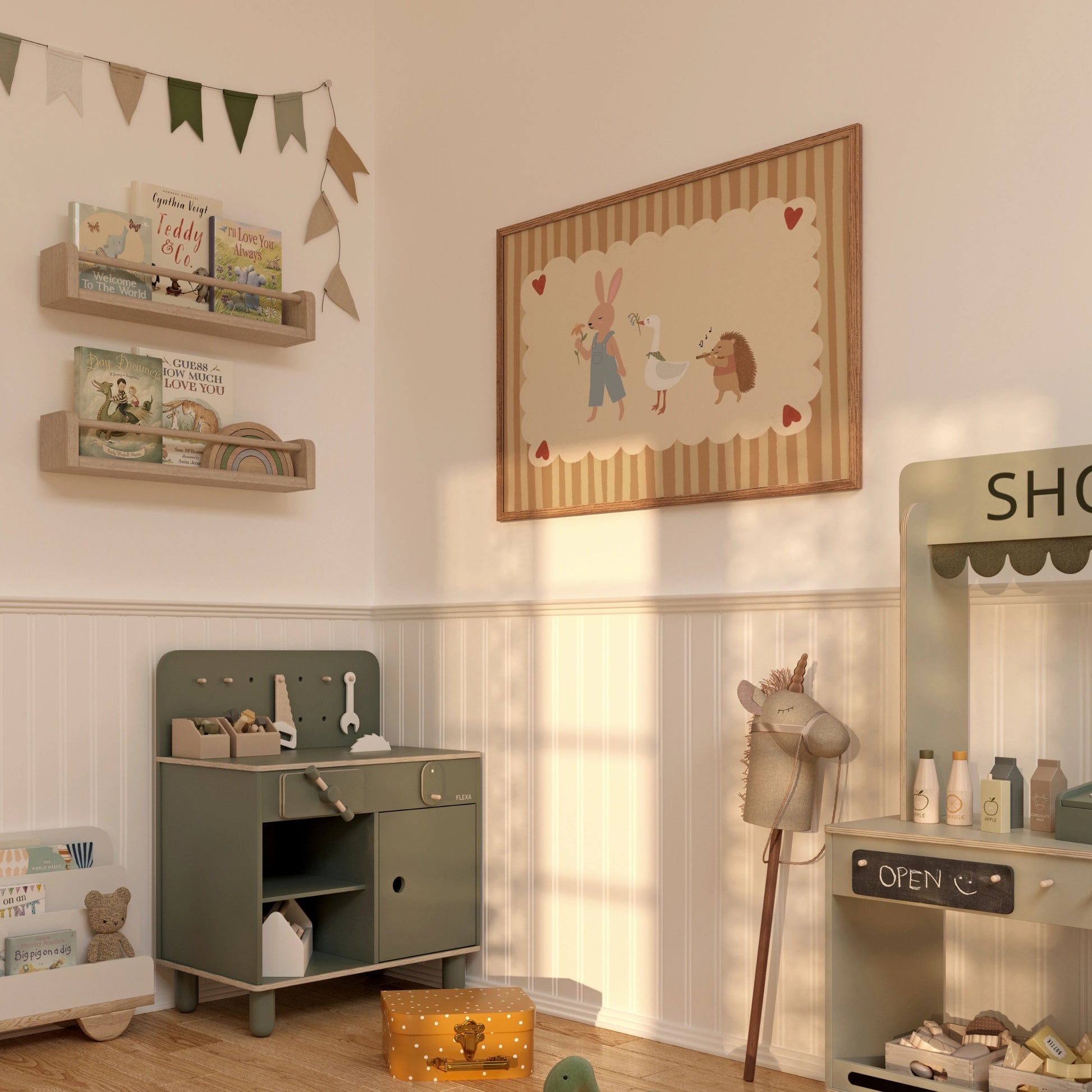Animal Friends Nursery Wall Art