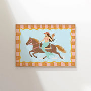 Mermaid Cowgirl Riding Free – Coastal Wall Art