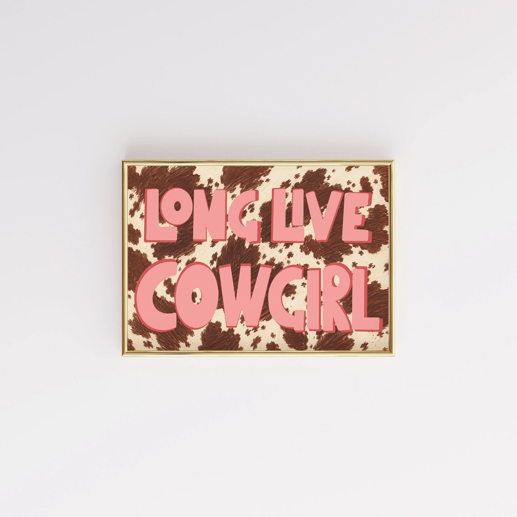 Affiche « Longue vie à la cowgirl »