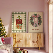 Festive Holiday Prints – Set di 2 poster natalizi