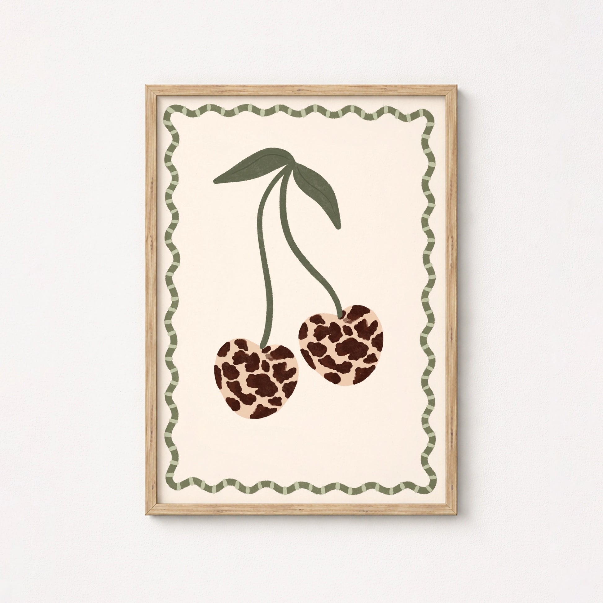 Leopard Print Fruit Poster