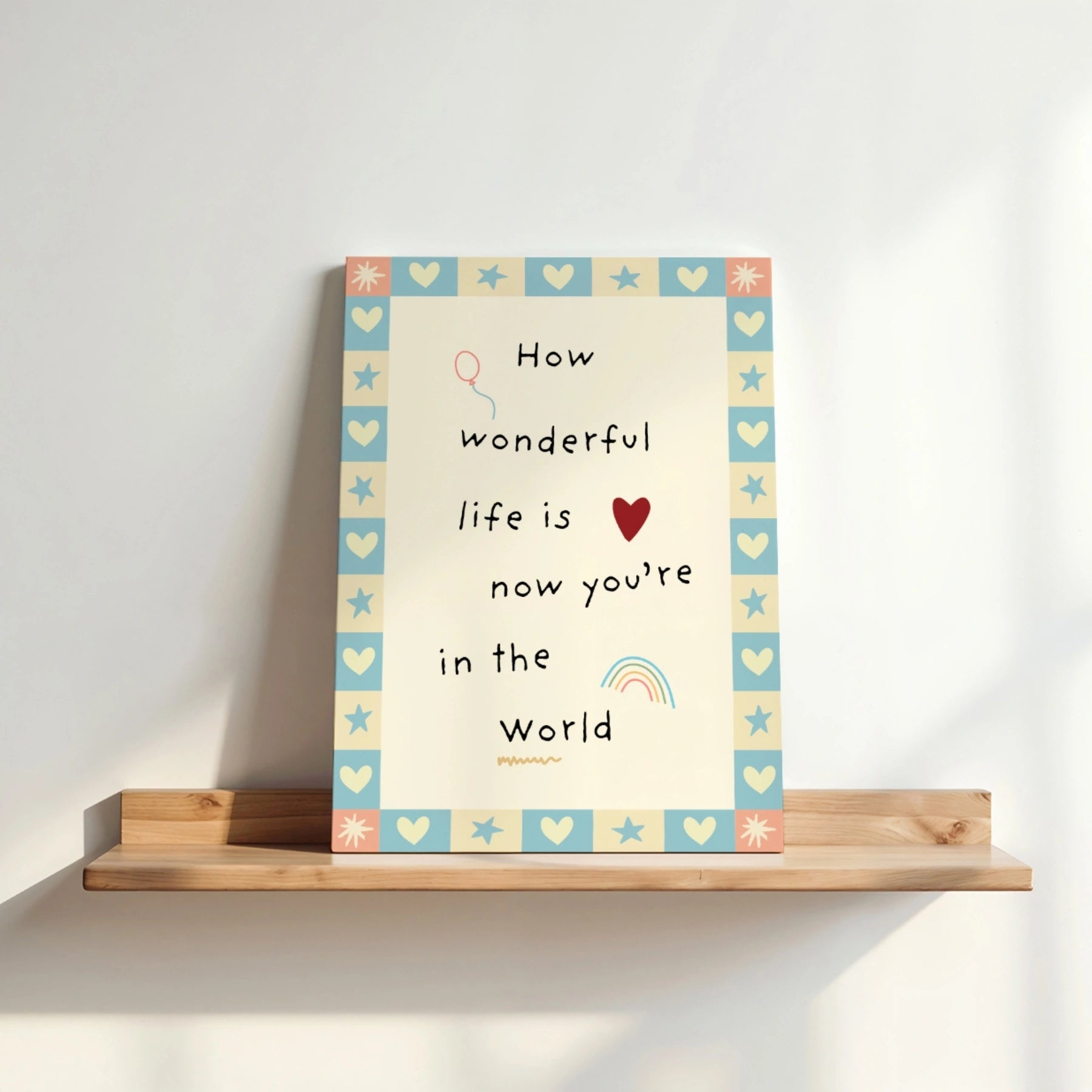 Now You’re in the World Nursery Canvas Print