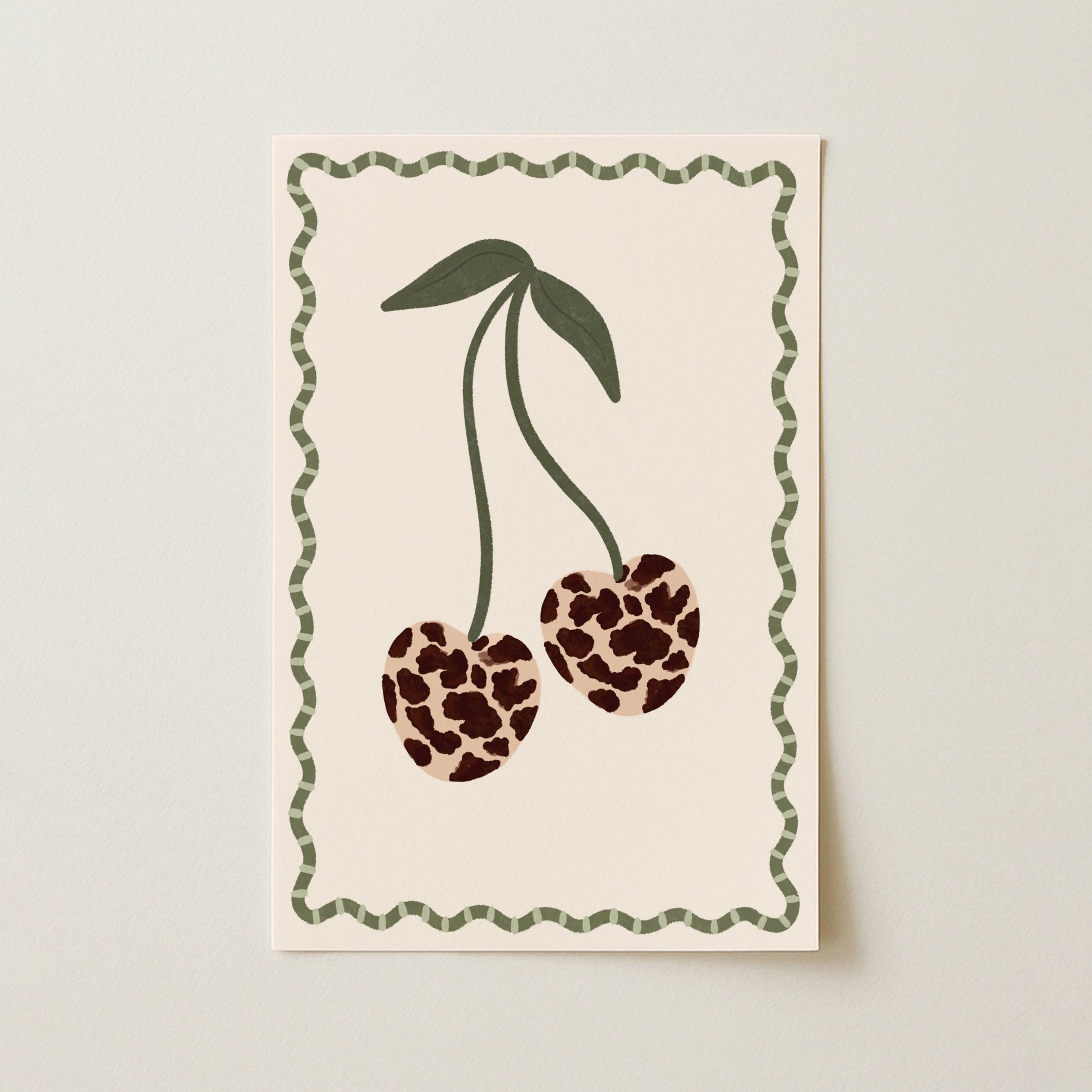 Leopard Print Fruit Poster