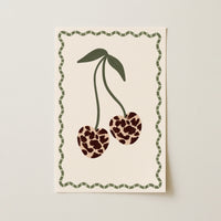 Leopard Print Fruit Poster