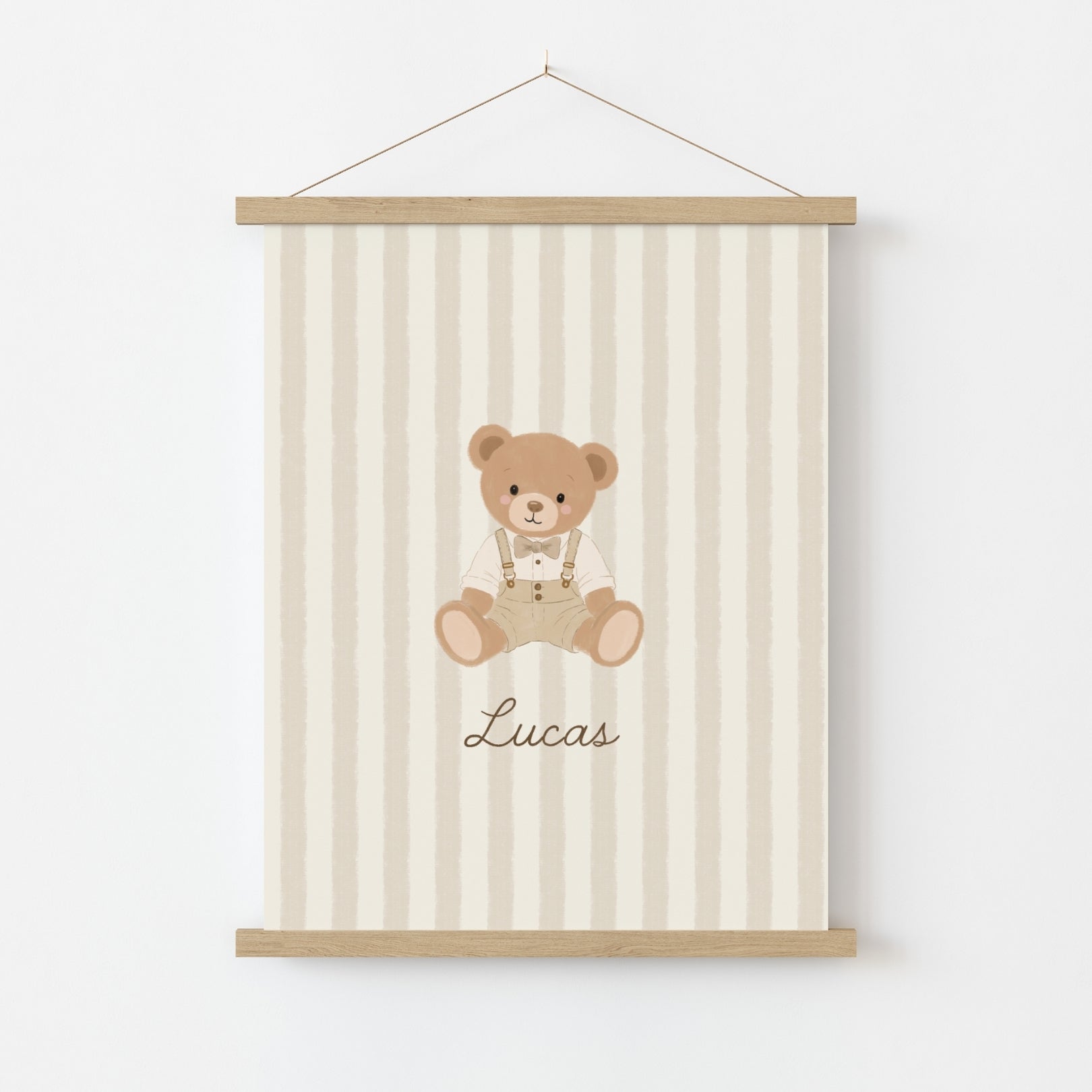 Personalized Nursery Name with Bear – Personalized wall art