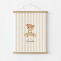 Personalized Nursery Name with Bear – Personalized wall art