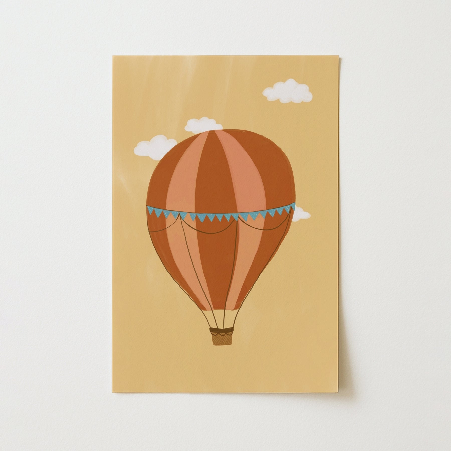 Vintage Hot Air Balloon Print