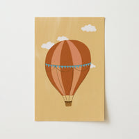 Vintage Hot Air Balloon Print
