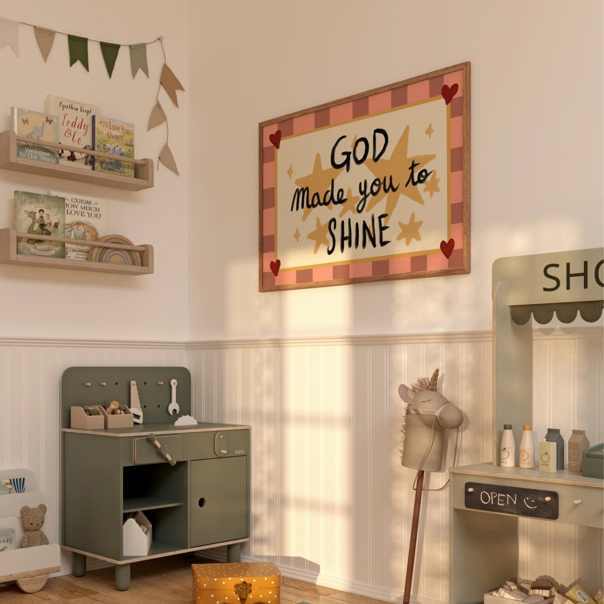 Affiche chrétienne pour chambre d'enfant