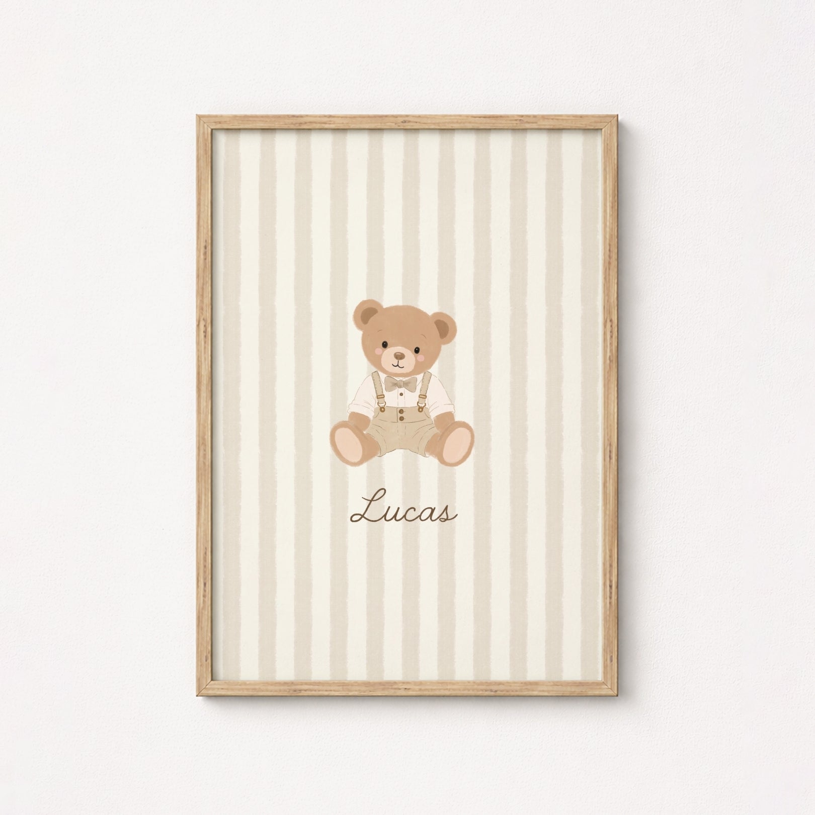 Personalized Nursery Name with Bear – Personalized wall art