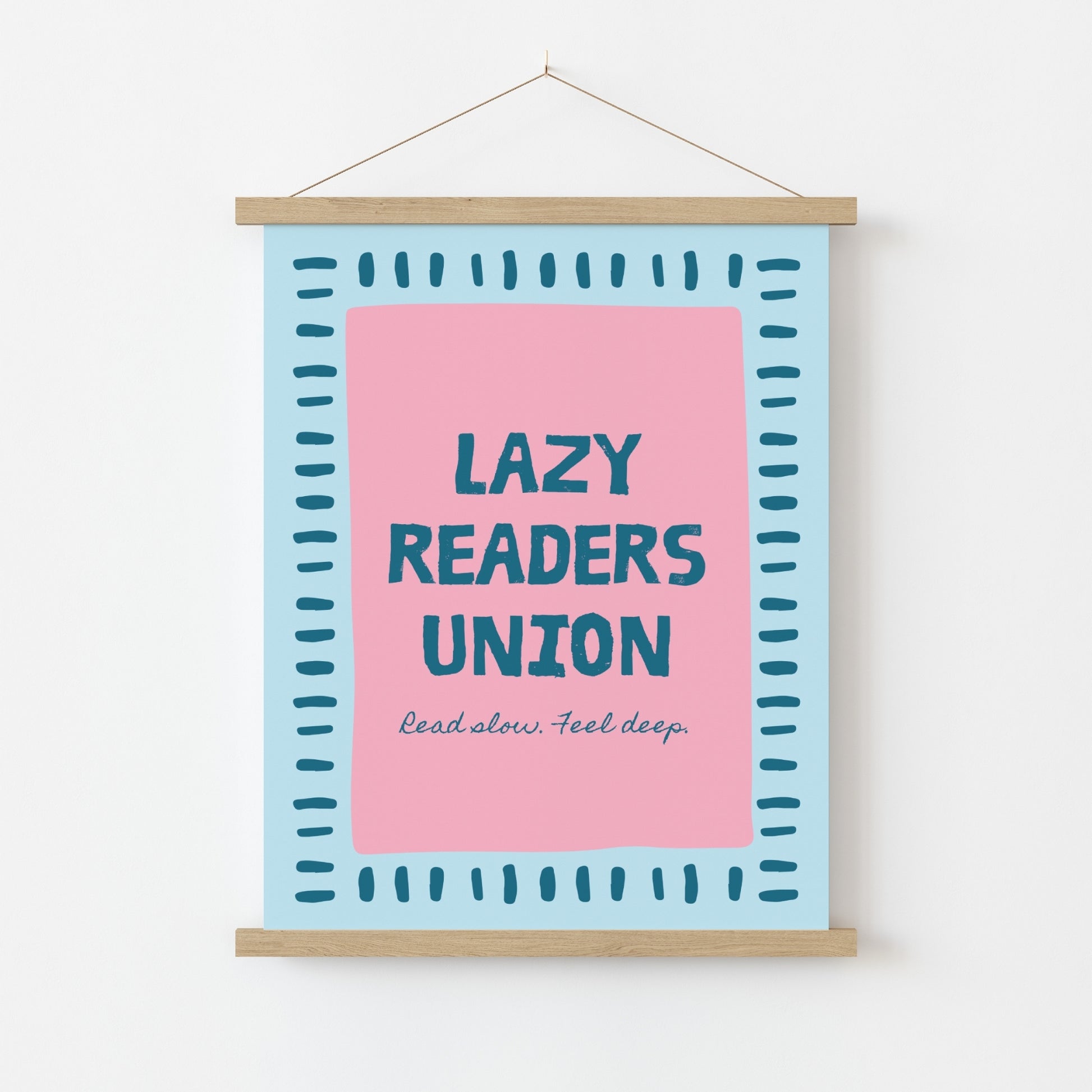 Lazy Readers Union Print – Funny Bookish Wall Art
