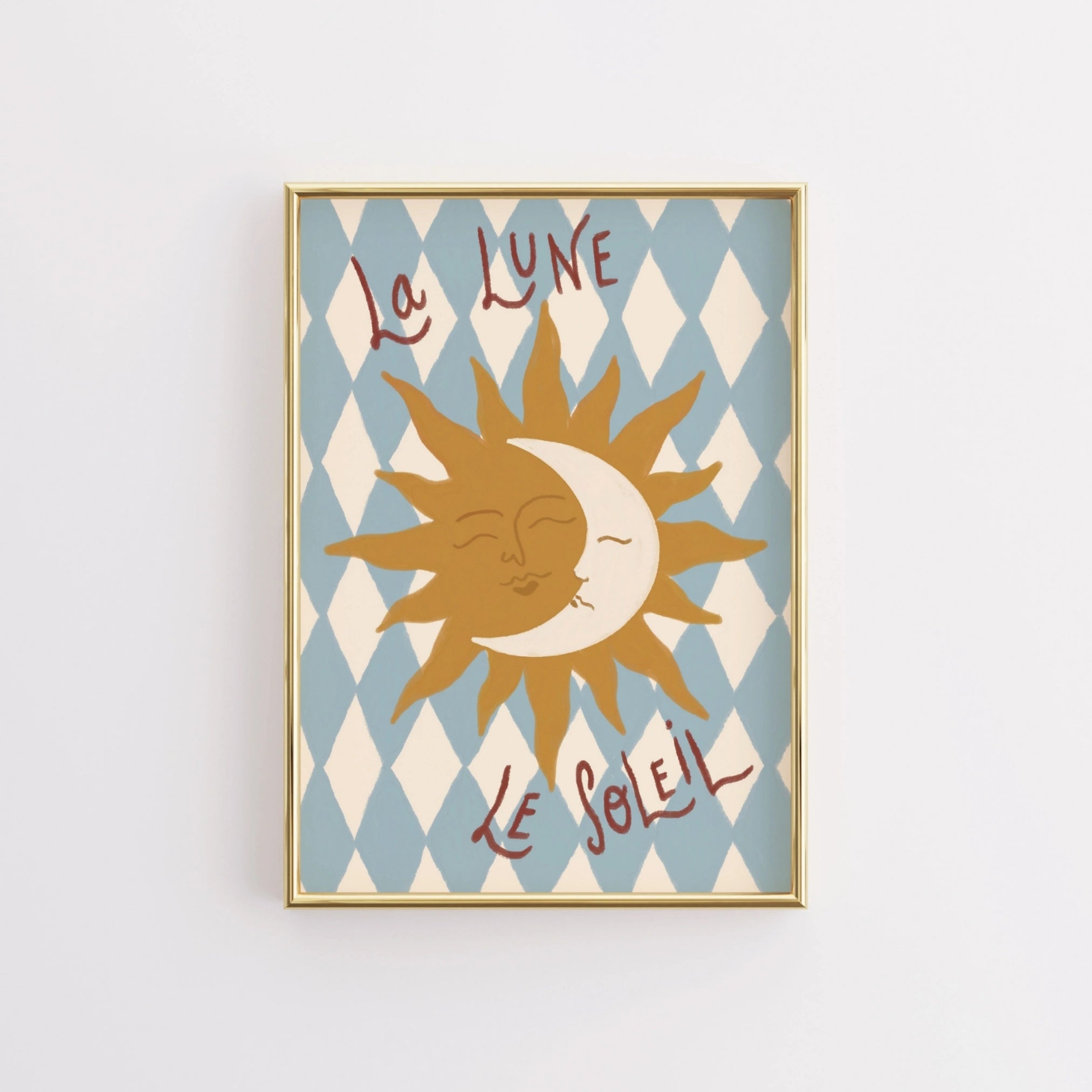 Arte murale Sole e luna