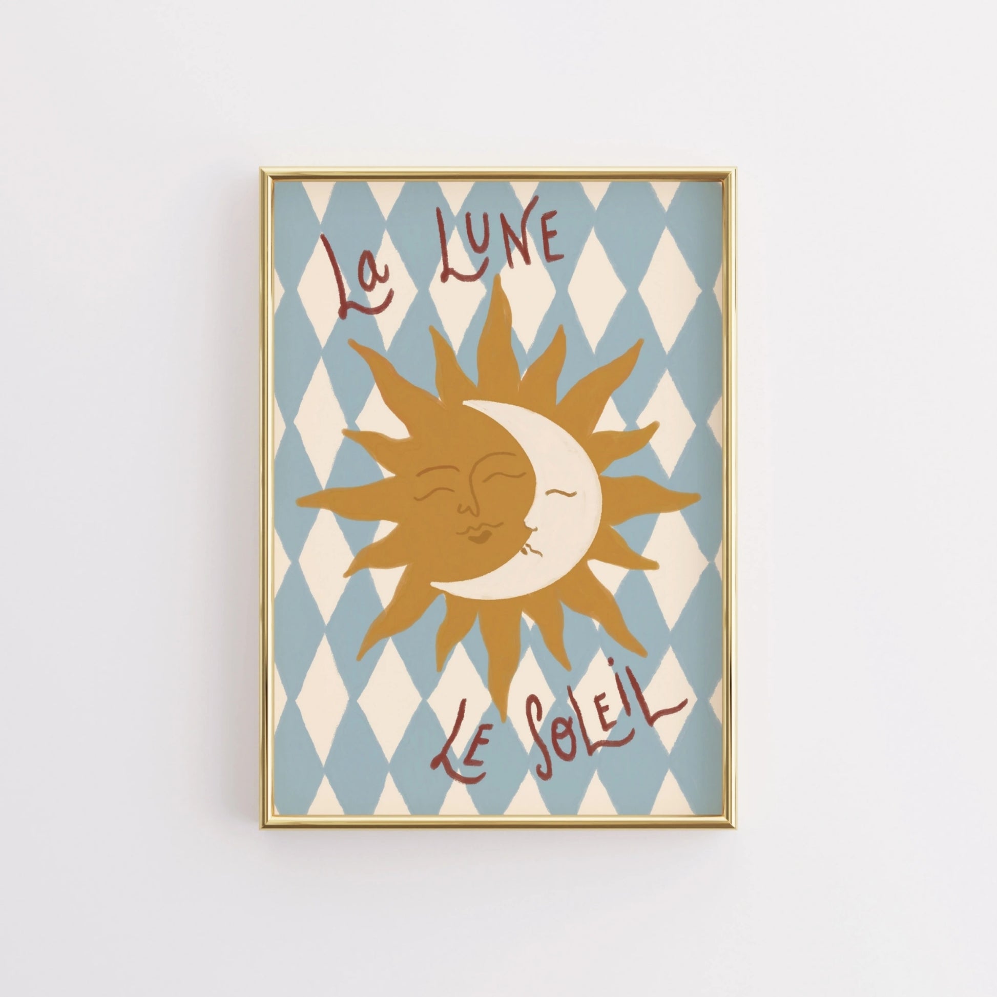 Arte murale Sole e luna