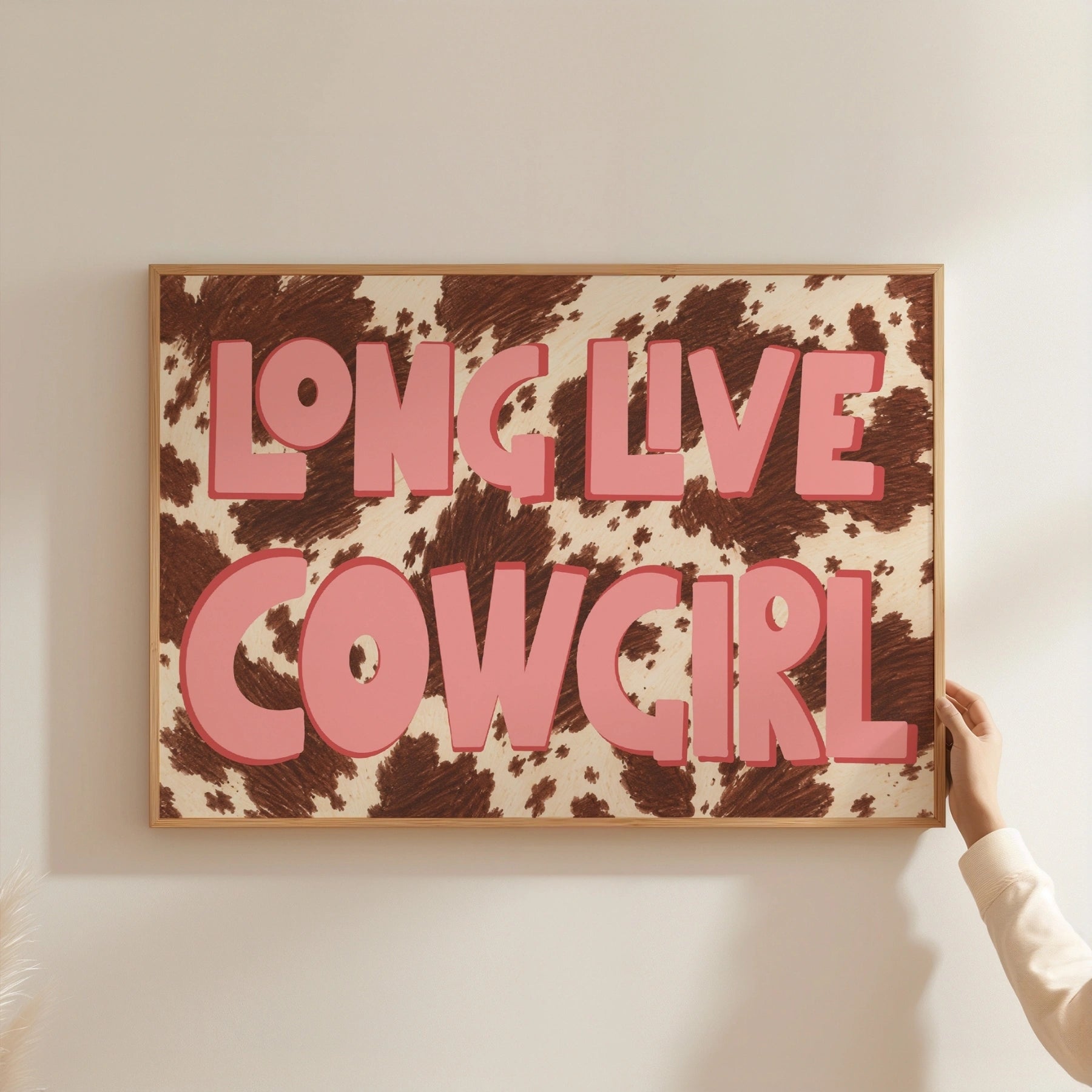 Affiche « Longue vie à la cowgirl »