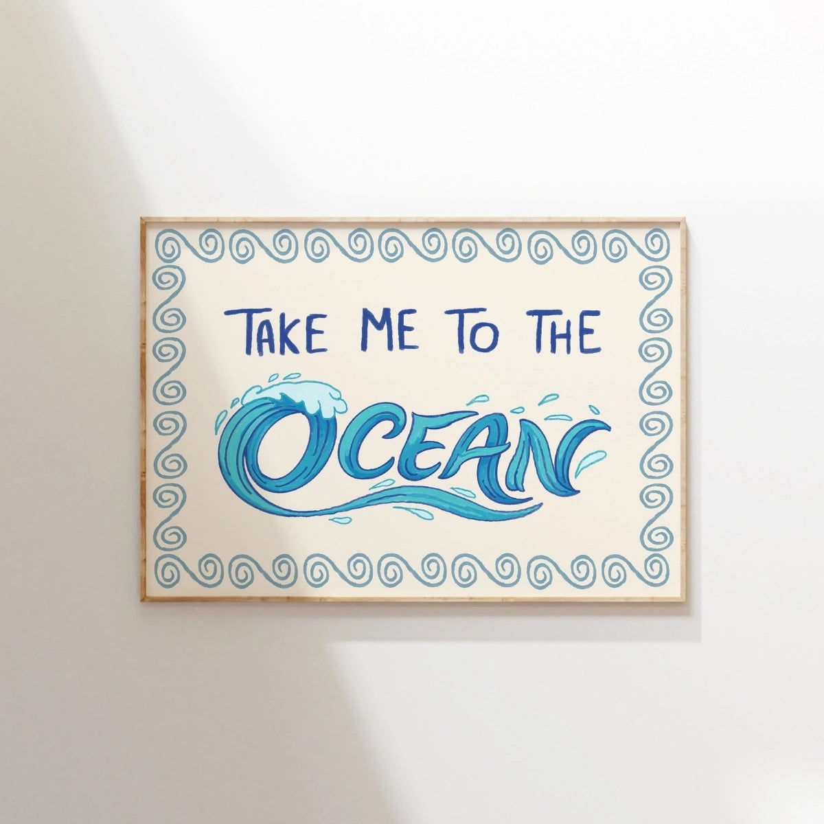 Llévame al océano, decoración costera de pared