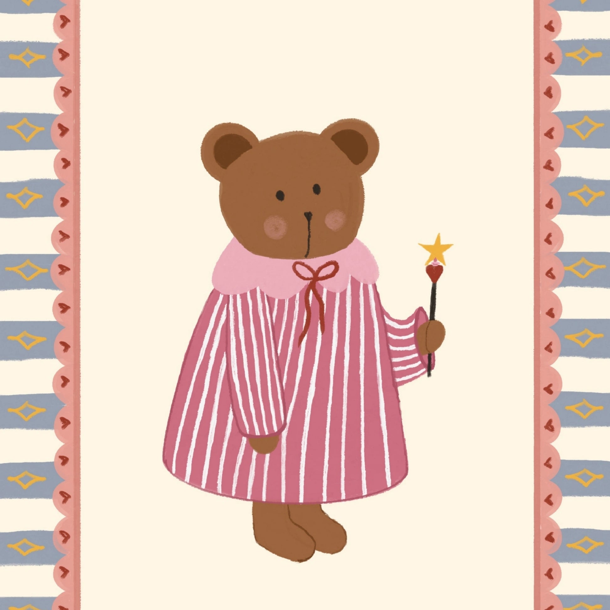 Affiche pour chambre d'enfant Ours Magique