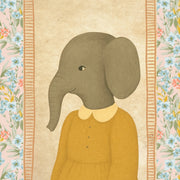 Elephant with Flowers – Arte mural para bebés y niños