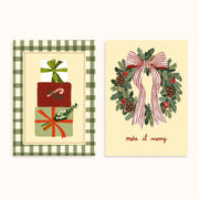 Festive Holiday Prints – Set di 2 poster natalizi