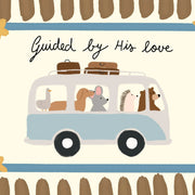 Animal Bus with God - Nursery & Kids Wall Art