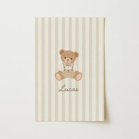 Personalized Nursery Name with Bear – Personalized wall art