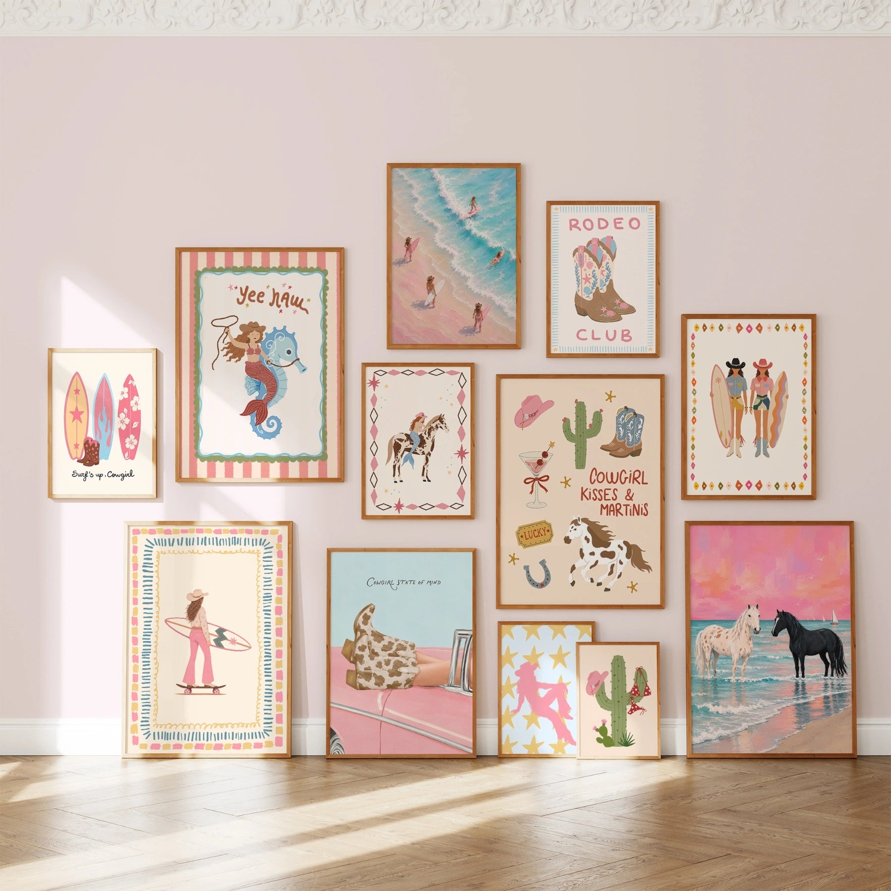 Set Coastal Cowgirl di 70 Stampe da Parete (Download Istantaneo)