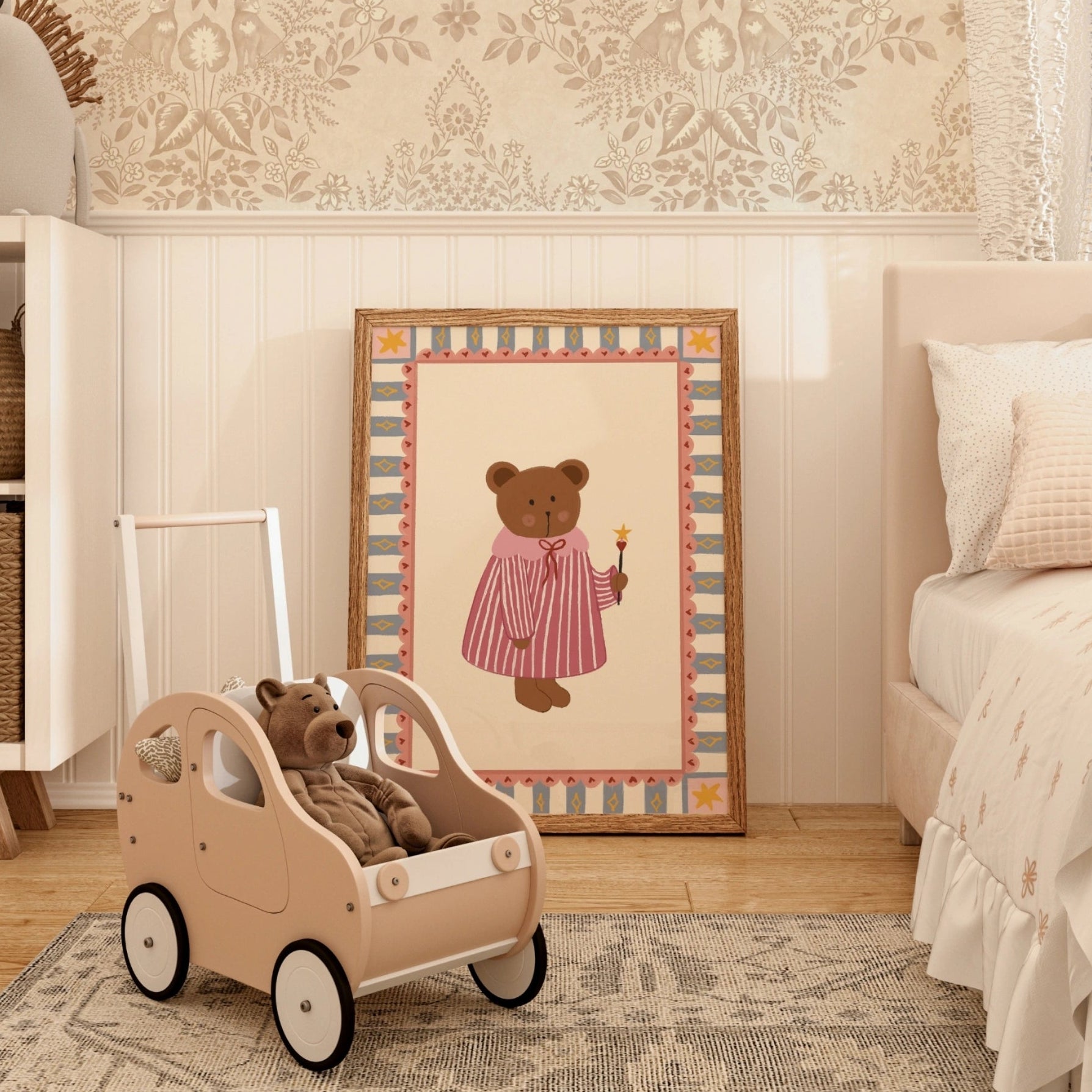 Affiche pour chambre d'enfant Ours Magique